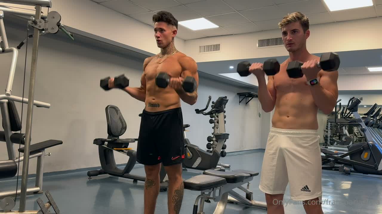 Franco Arias and Gian Luca have sex after gym training